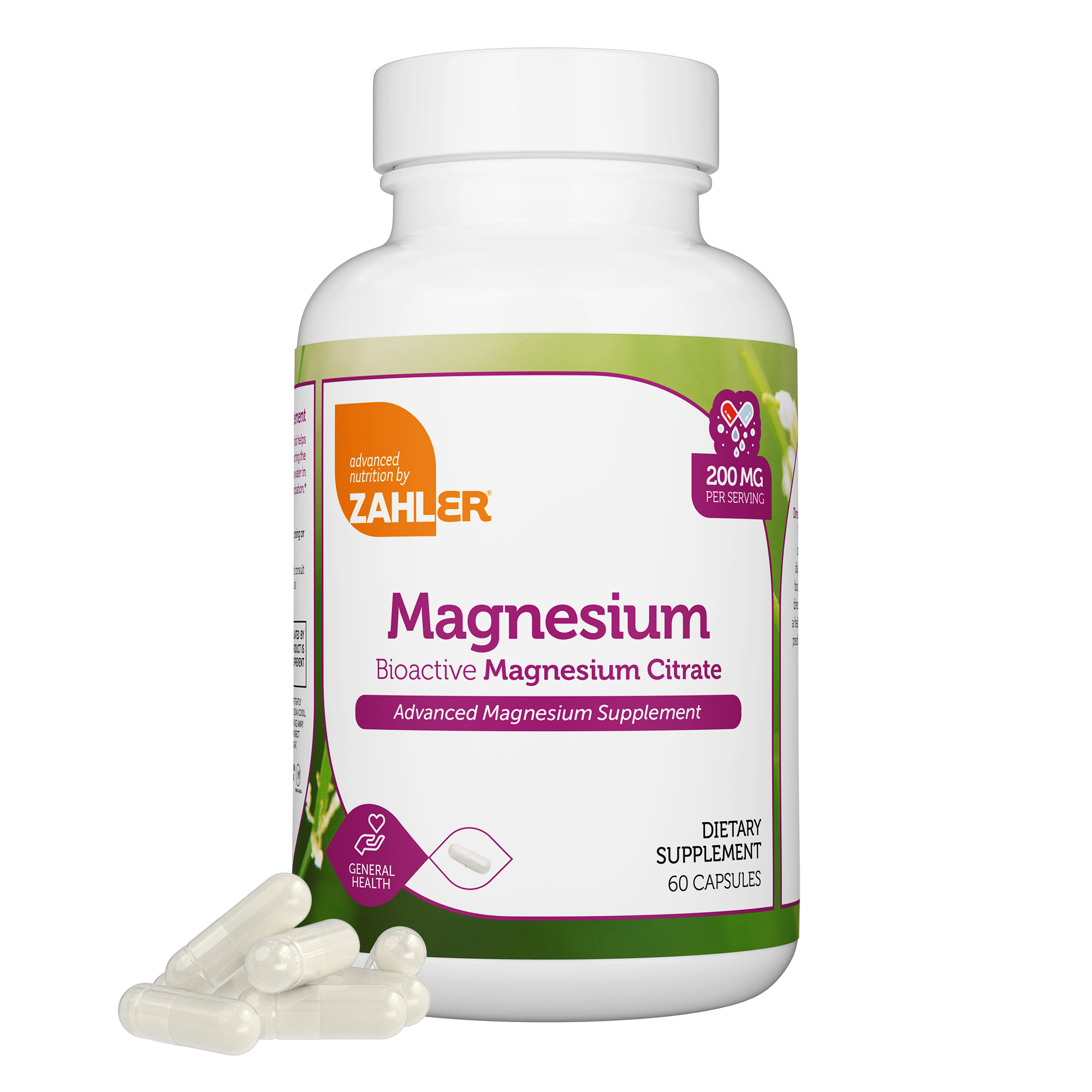 Zahler Magnesium Citrate, Helps Normal Muscle and Nerve Function