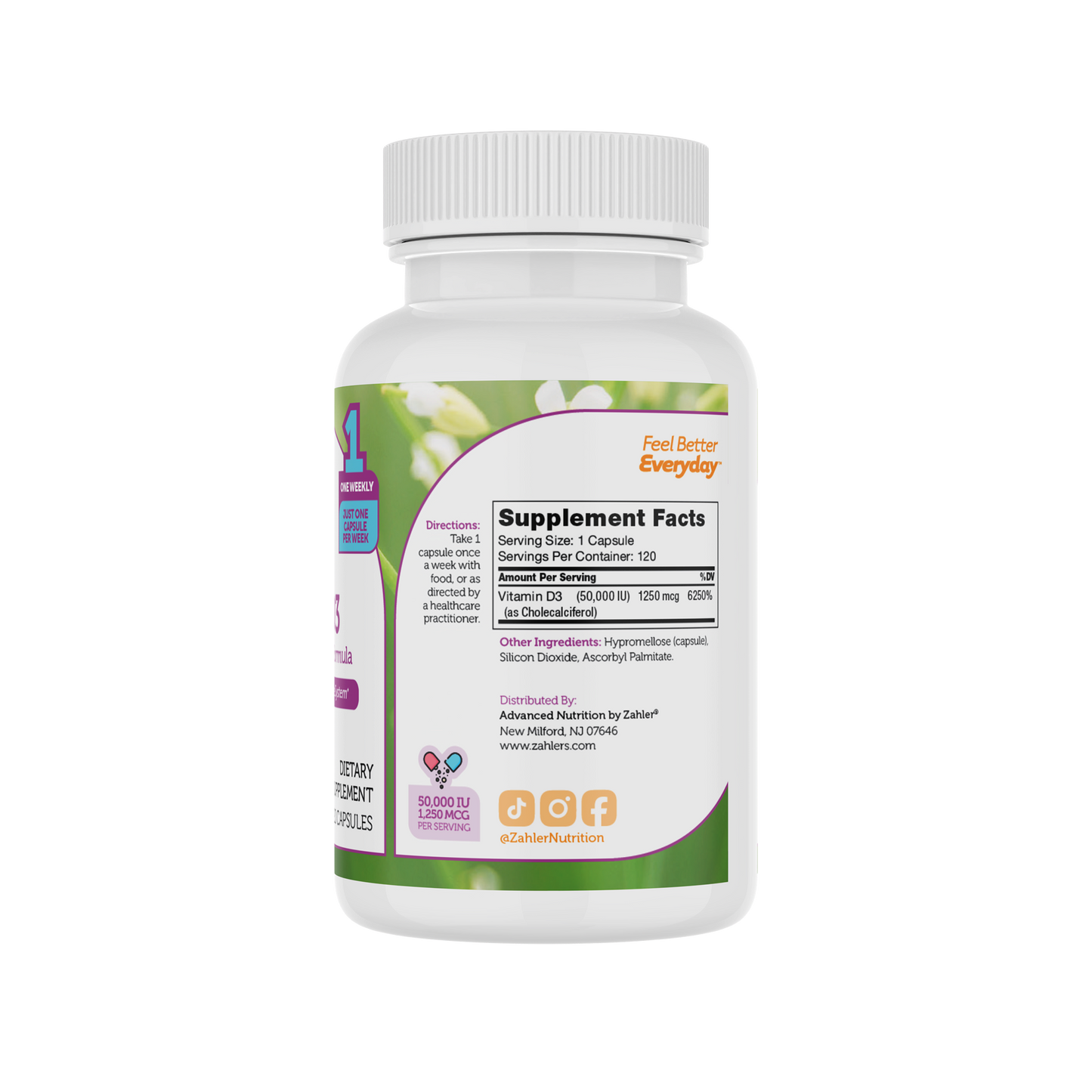 Vitamin D3 Capsules 50,000 IU