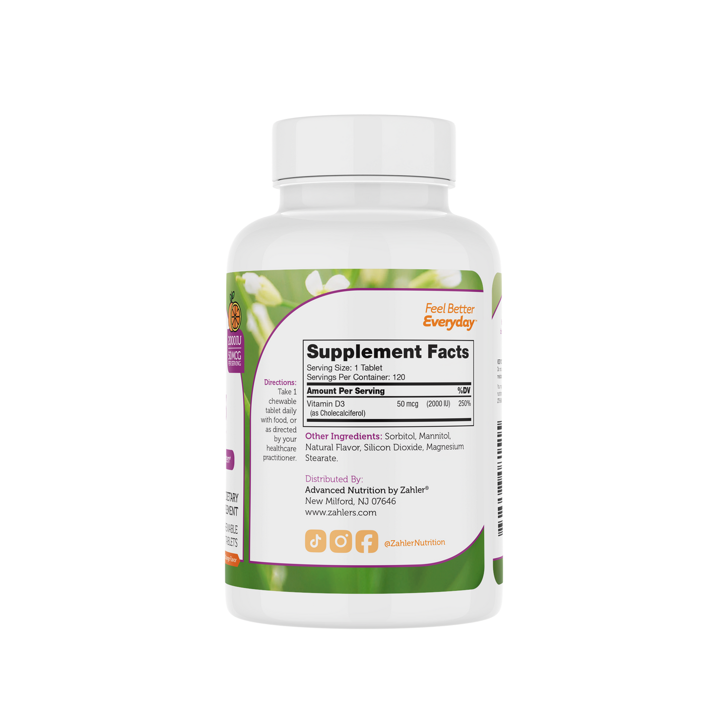Vitamin D3 Chewable 2000 IU