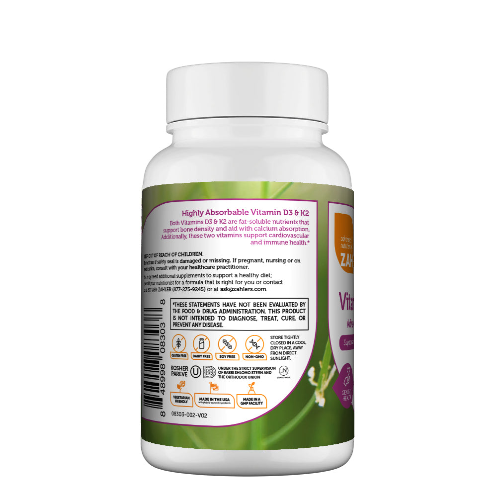 Vitamin D3 and K2 Capsules