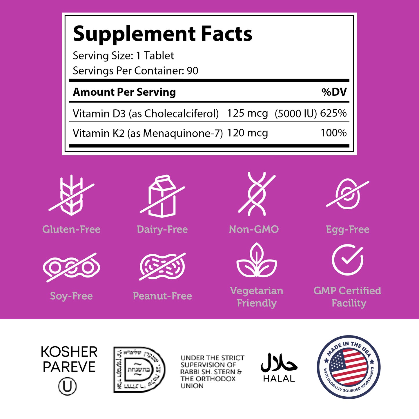 Vitamin D3 & K2 Chewables