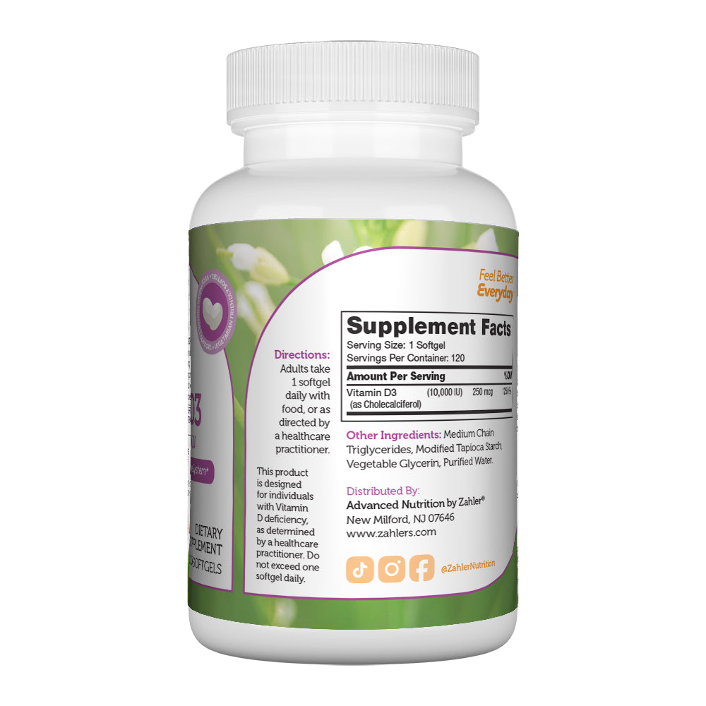 Vitamin D3 Softgels 10,000 IU