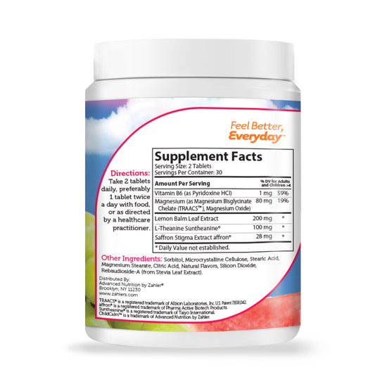 Zahler ChildCalm, Chewable Magnesium Kids Calming and Relaxation Aid Advanced Nutrition by