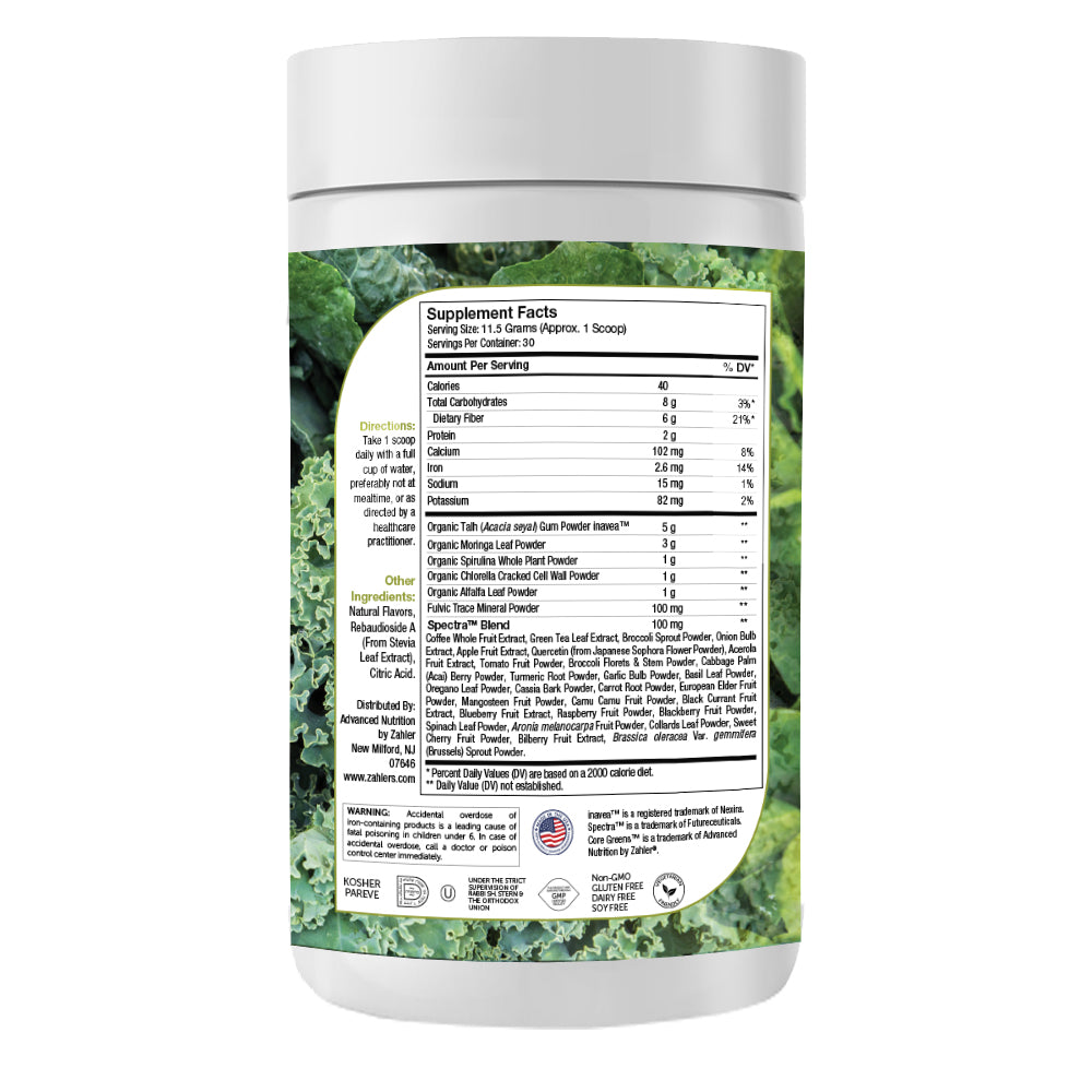 Core Greens Powder – Advanced Nutrition by Zahler's