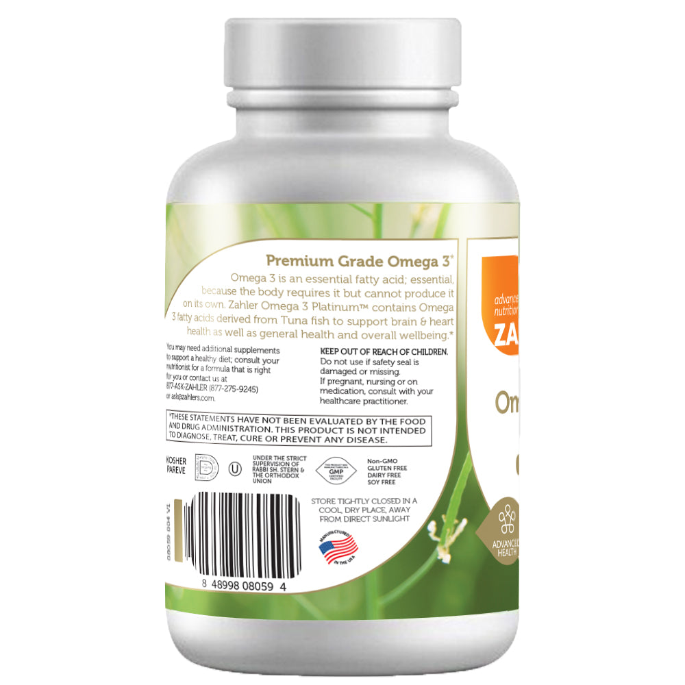 Zahler Omega 3 Advanced Omega 3 Fish Oil Supplement Contains EPA